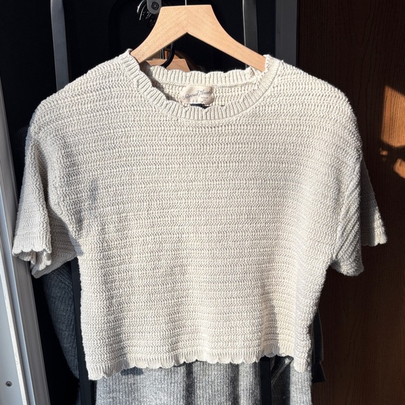 Universal Thread | Tops | Universal Thread Cream Knit Crop Top | Poshmark